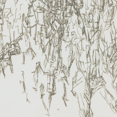 Strichätzung - 42 x 34 cm